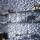 Blue, Gray 12x12 Glossy Glass Brick Mosaic Tile