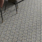 Terrazzo Black Limestone 11 x 13 Honed Marble Mosaic Tile