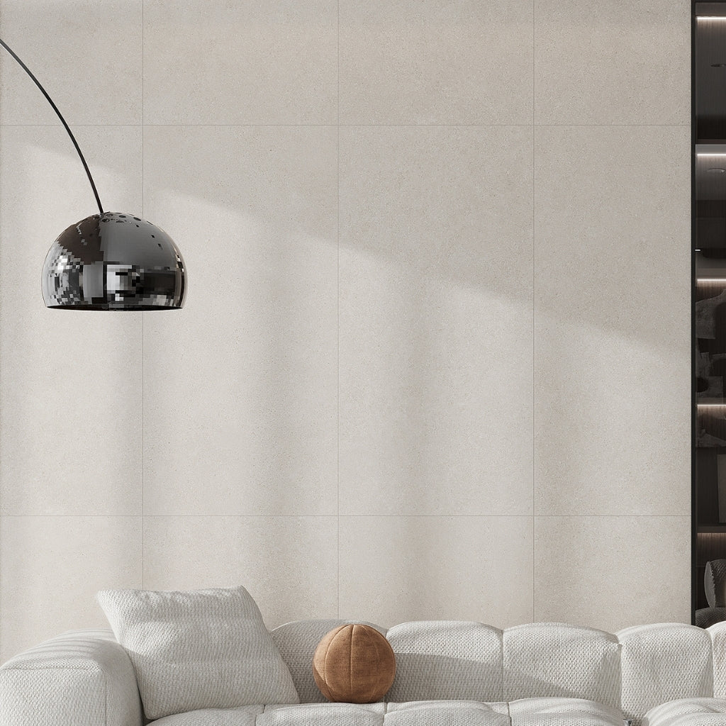 Limestone Beige 24x48 Matte Ceramic Large Tile