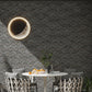 Black with Amber Pearl flecks 9x8 Glossy Shell, Terrazzo Hexagon Tile
