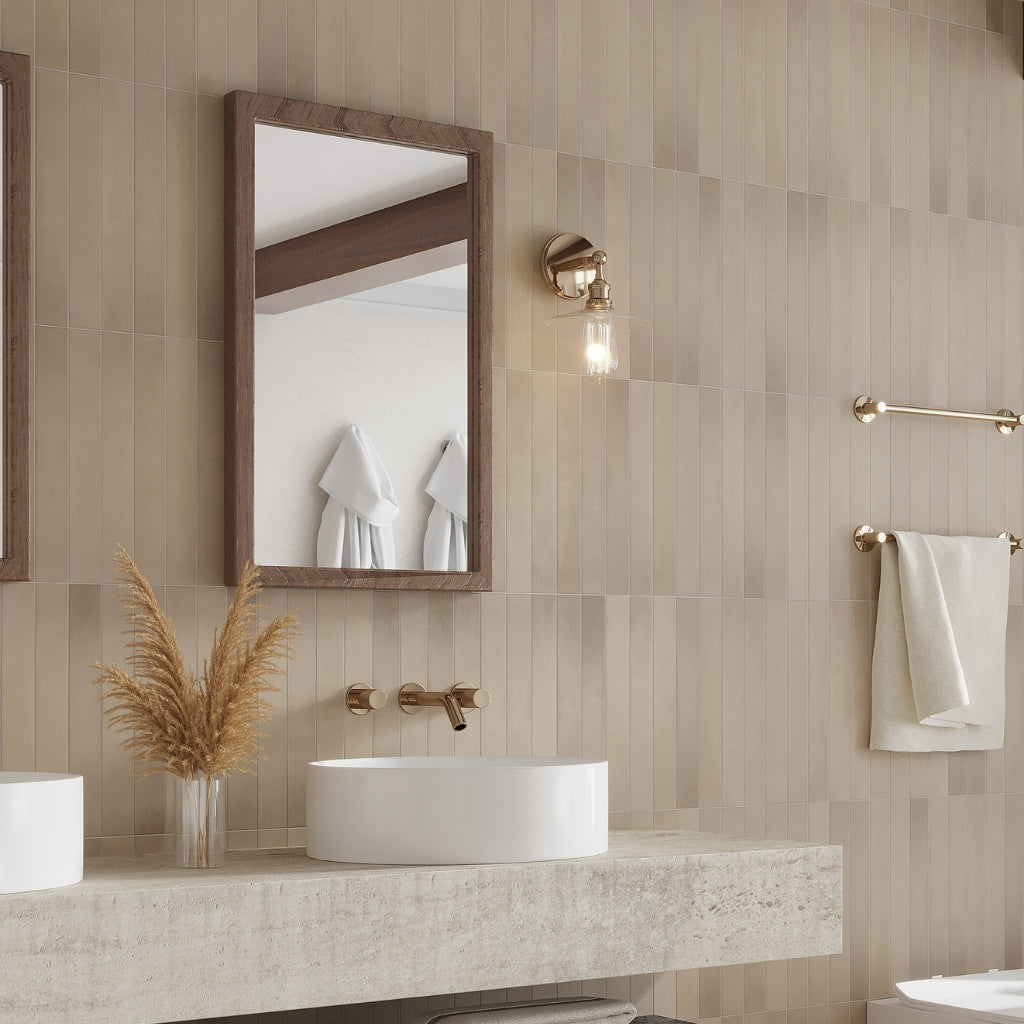 Clay Beige 2x16 Matte Porcelain Elongated Subway Tile