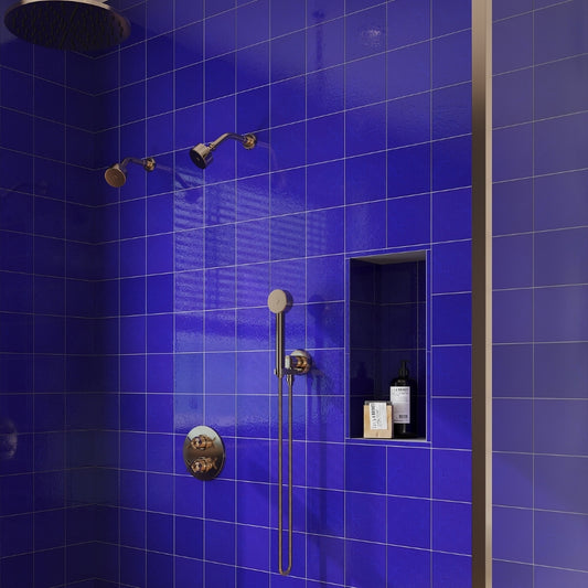 Royal Blue 6 x 6 Glossy Porcelain Tile