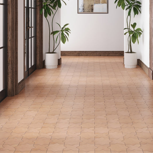 Terracotta 5 x 5 Matte Porcelain Cross Tile