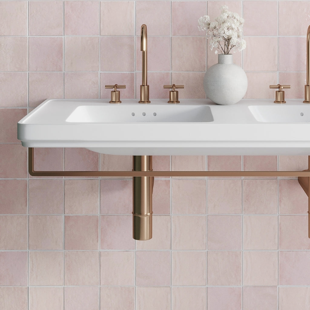 Soft Pink 5 x 5 Glossy Ceramic Square Tile
