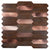 Copper 12 x 12 Honed PVC Peel and Stick Tile