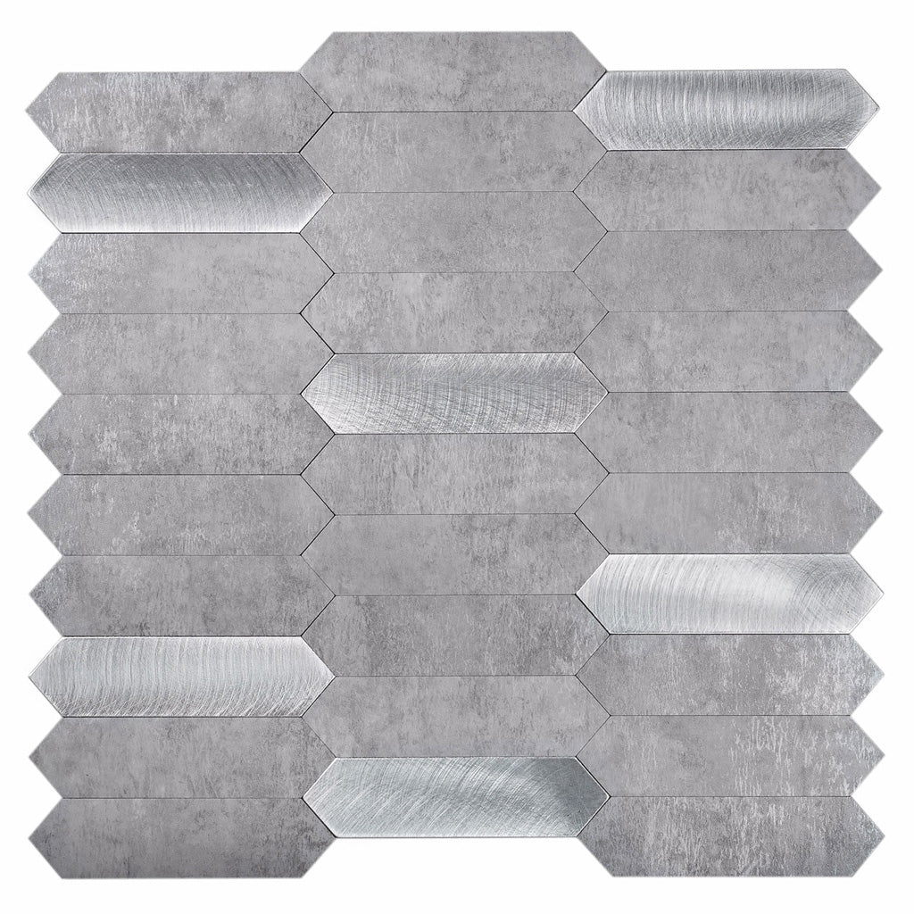 Gray 12 x 12 Honed PVC Peel and Stick Tile