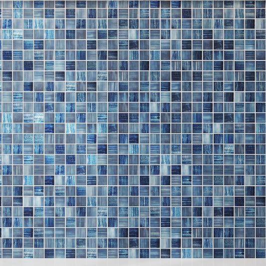 Blue 11 x 11 Glass Glossy Matte Mosaic Tile