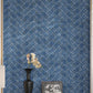 Yosemite Blue with Copper flecks 3x12 Glossy Shell, Terrazzo Elongated Subway Tile