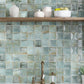Sage Green 4 x 4 Glossy Ceramic Subway Deco Tile