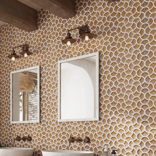 Rustic Terracotta 13x13 Matte Porcelain Lattice Tile