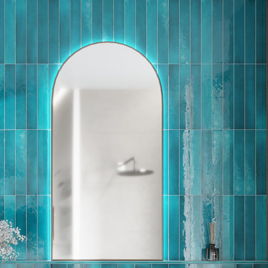 Teal Green 2.6 x 16 Glossy Ceramic Subway Tile
