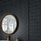 Eastern Black 4 x 12 Honed Marble Subway Tile