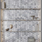 Silver Stormy Gray 9 x 10 Matte Glass Mosaic Tile