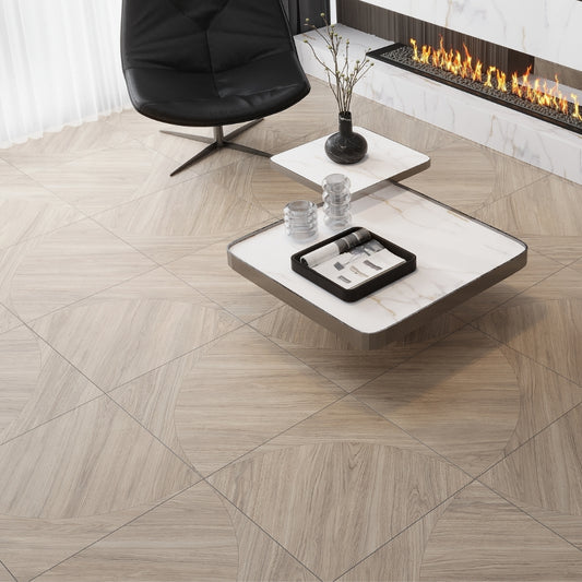 Natural Wood 24x24 Matte Porcelain Large Tile