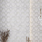 White and Gold 24 x 48 Polished Ceramic Large Tile