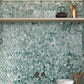 Sea Blue 11 x 11 Glossy Glass Mosaic Tile