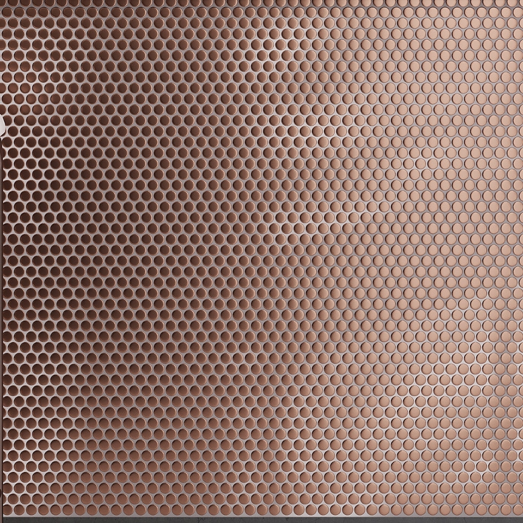 Copper Gold 12 x 12 Matte Porcelain Mosaic Tile