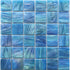 Denim Blue 12 x 12 Glossy Glass Mosaic Tile