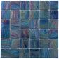 Midnight Blue 12 x 12 Glossy Glass Mosaic Tile