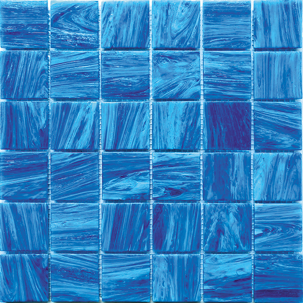 Ultrmarine Blue 12 x 12 Glossy Glass Mosaic Tile