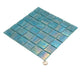 Light Teal Blue 12 x 12 Glossy Glass Mosaic Tile