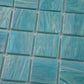 Light Teal Blue 12x12 Glossy Glass Mosaic Tile