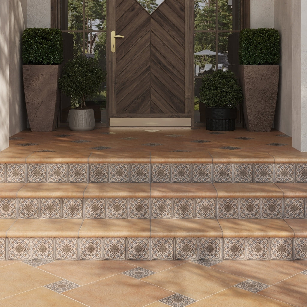 Taupe-blue Terracotta 6 x 6 Matte Porcelain Tile