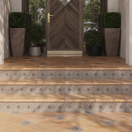 Taupe-blue Terracotta 6 x 6 Matte Porcelain Tile