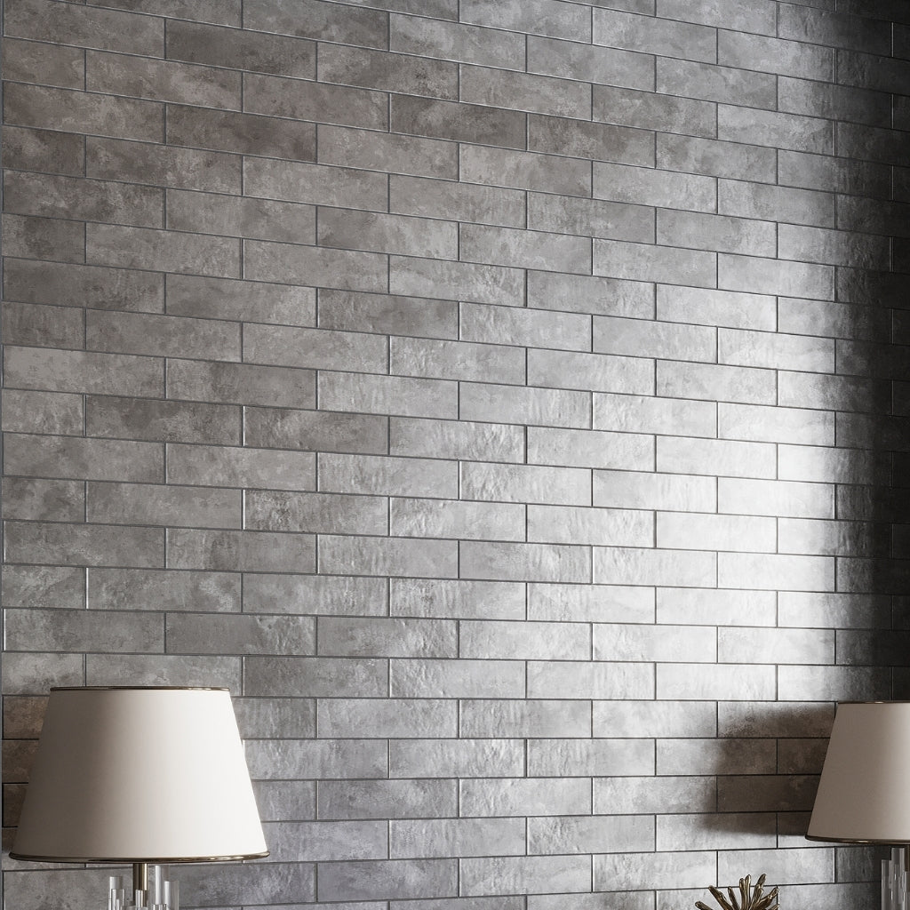 Deep Gray 2.5 x 10 Matte Ceramic Subway Tile