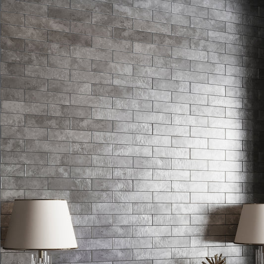 Deep Gray 2.5 x 10 Matte Ceramic Subway Tile