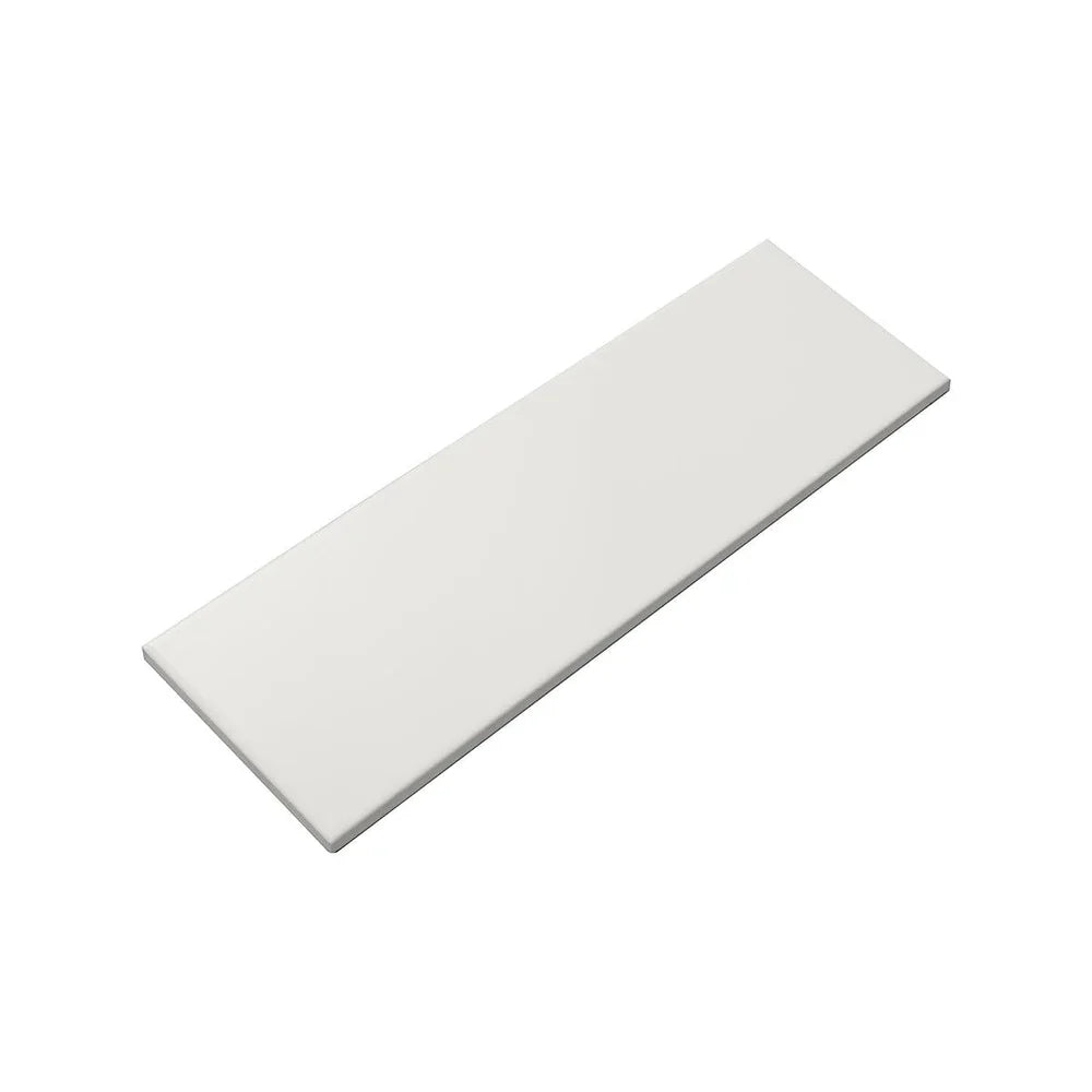 White 4 x 12 Polished Ceramic Subway Tile