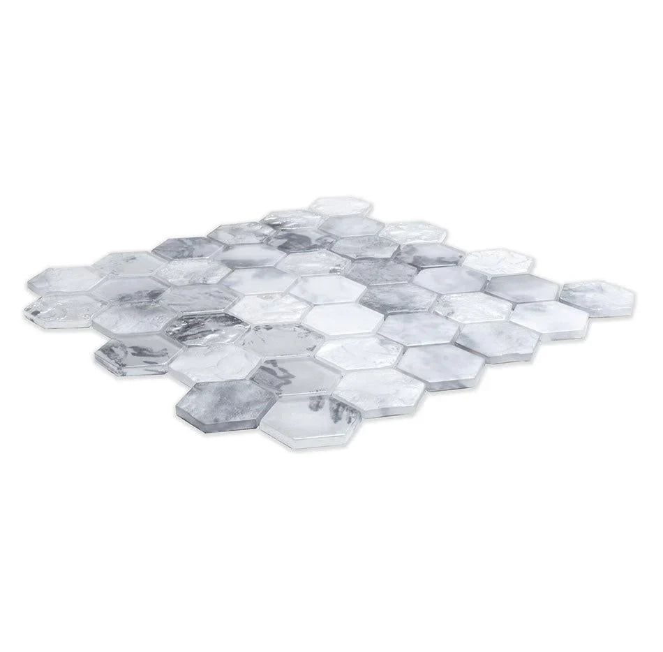 White 12 x 12 Matte Glass Mosaic Tile