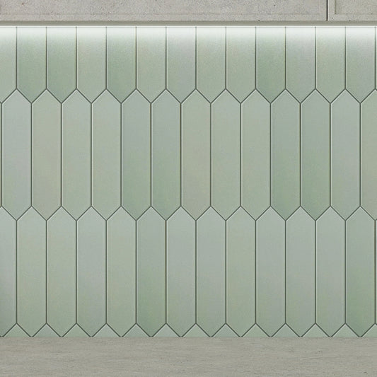 Tea Green 2 x 10 Matte Ceramic Picket Tile