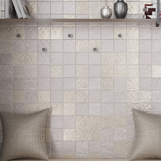 Cloud Gray 4 x 4 Glossy, Matte Ceramic Square Tile