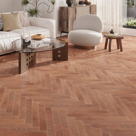 Sunbaked Terracotta 3x24 Matte Porcelain Plank Tile