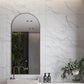 White 12 x 36 Matte Ceramic Fluted Large Tile