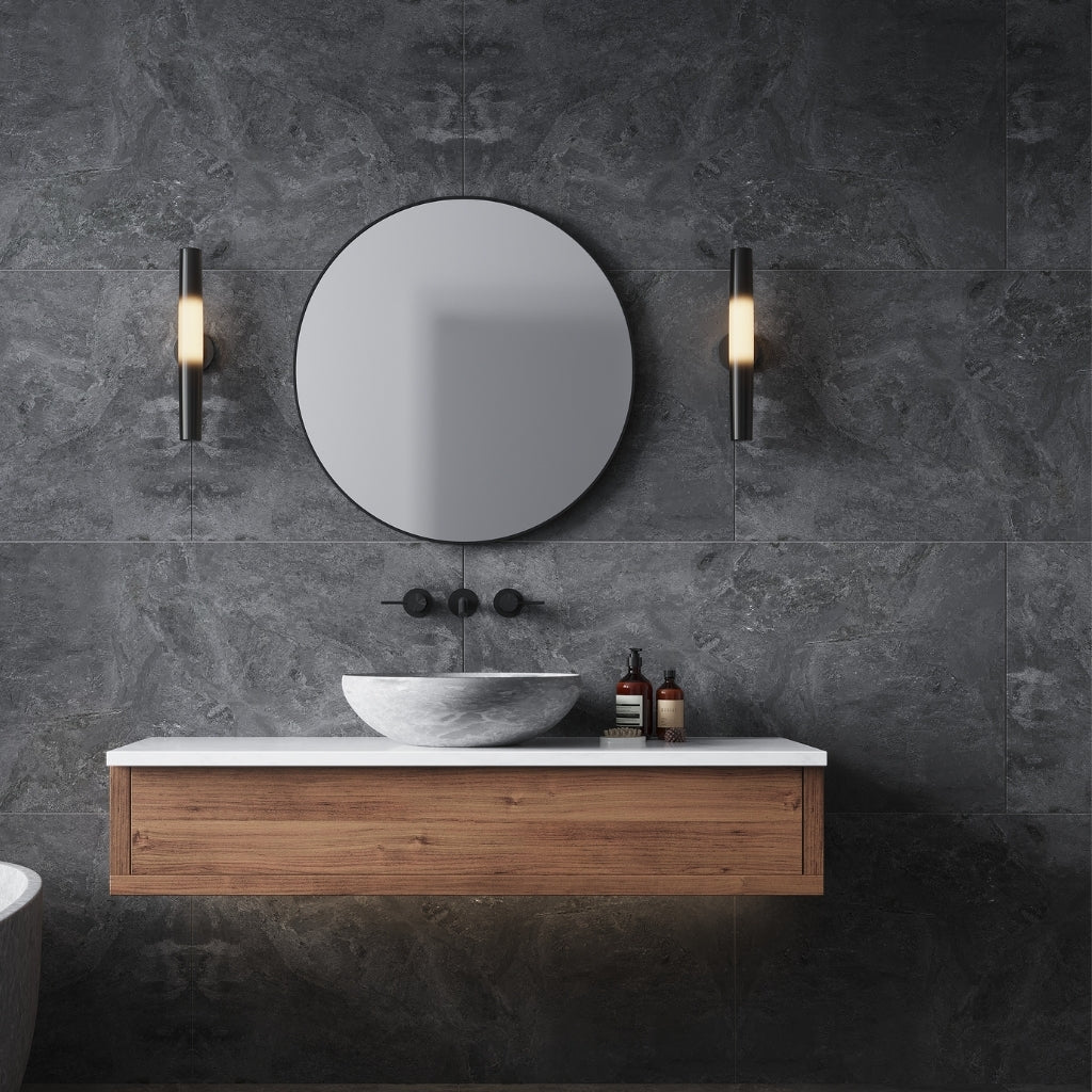 Slate Black 24 x 48 Matte Porcelain Large Tile