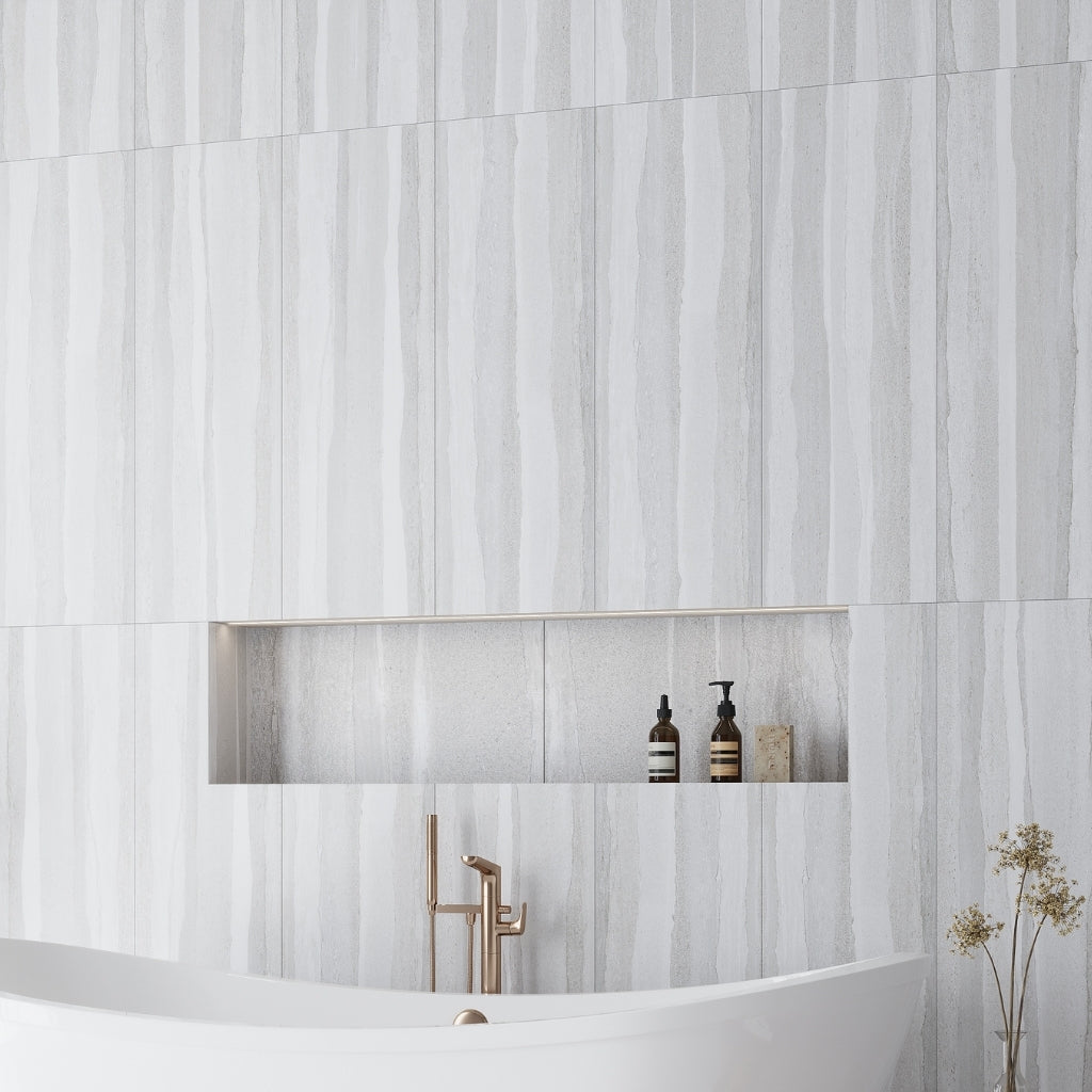 Light Gray 12x36 Matte Ceramic Large Tile