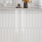 Pearl White 3 x 12 Glossy Porcelain Picket Tile