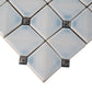 Frost White 12x12 Glossy Ceramic Mosaic Tile
