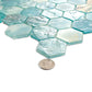 Aqua 12 x 12 Matte Glass Mosaic Tile