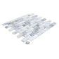 White 12 x 12 Matte Glass Mosaic Tile