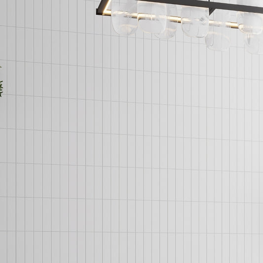 White 2 x 8 Matte Ceramic Subway Tile