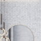Light Grey and White 16 x 48 Matte Ceramic Large Tile