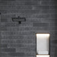 Eastern Black 3x12 Textured Brick Tile