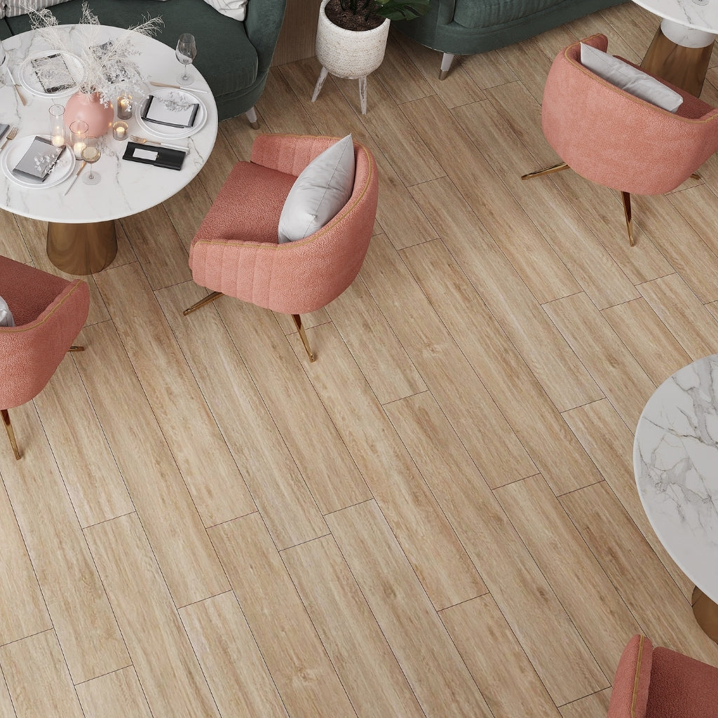 Oak 8 x 48 Matte Porcelain Large Tile