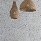 White 24x24 Honed Terrazzo Large Tile