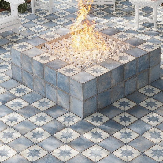 Weathered Slate 8x8 Matte Porcelain Square Tile