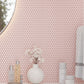Nude Pink 12 x 12 Glossy Porcelain Mosaic Tile