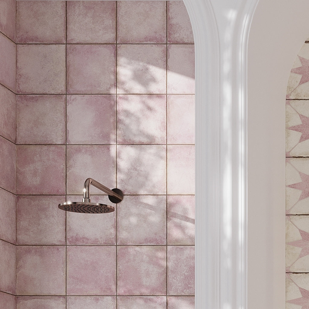 Dusty Pink 8x8 Matte Porcelain Square Tile
